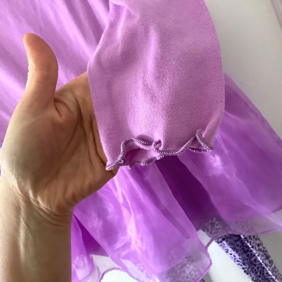 Dolly & Me Girl And 18” Doll Matching Outfits Set Size 10 Purple Tunic Leggings - Picture 9 of 15